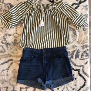 Aeropostale High Rise Shorty Shorts.